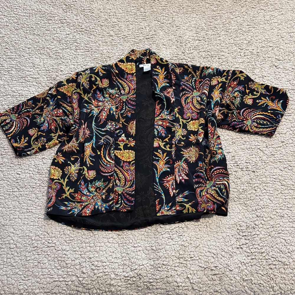 Esley Multicolor Paisley Kimono Jacket